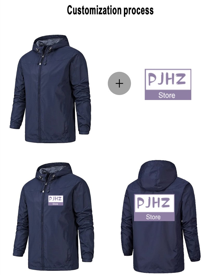 Outdoor Jacket Windproof Waterproof Breathable Thin Jackets Windbreaker Cycling Mountaineering Clothes Custom Logo Print