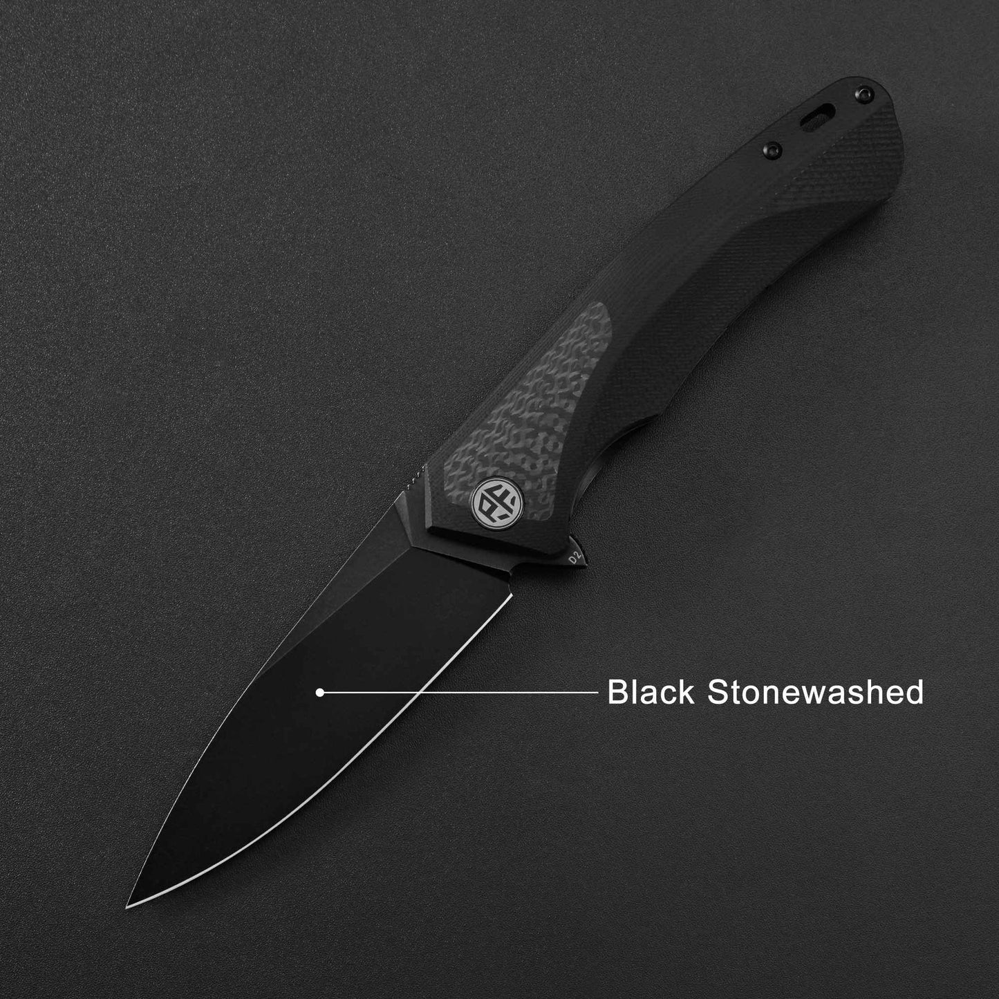 Petrified Fish PF838 Folding Knife Jackknife D2 Steel Outdoor Camping Hunting Hiking EDC Tool Ball Bearing G10 Handle Knives