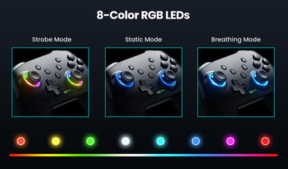 DATA FROG Wireless Controller For Switch OLED/Lite Console Pro Gamepad with 1000Mah Battery Programmable Turbo Function