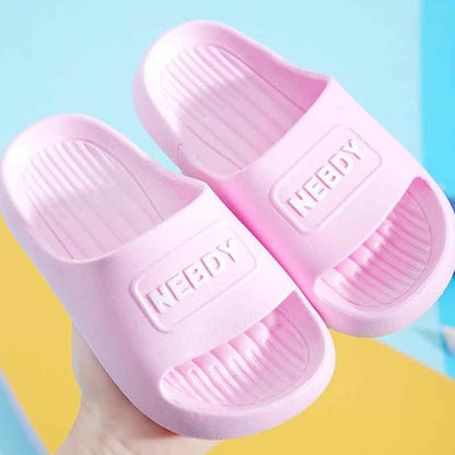 Children's Slippers for Summer Boys and Girls Indoor Bathroom Soft-Soled Thickened Anti-Slip Baby Slippers and Cool Sandals