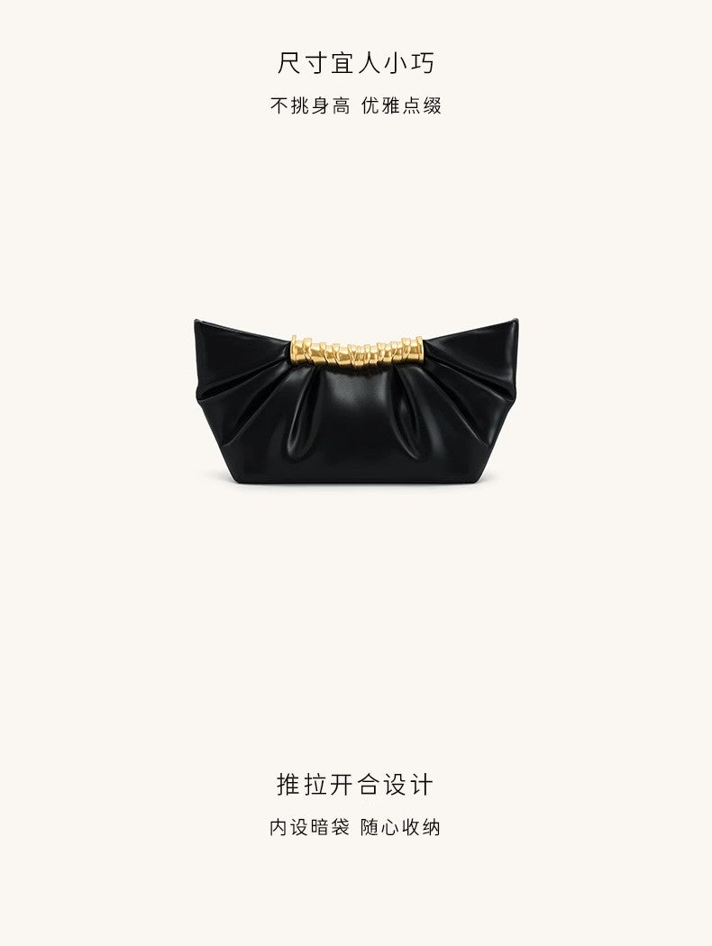 2025 Summer New Evening Handbag For Women Wrinkled Metal Fashion Bag Clutchs ????? ??????? ????????? ??????? ??????? Sac à Main