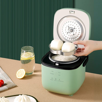 Mini Panela Elétrica de Arroz Automática Doméstica para Cozinha 1-2 Pessoas, Aquecedor de Alimentos a Vapor 1.2L Panela de Arroz Pequena