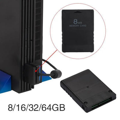 Cartão de Memória 8M/16M/32M/64M/128M/256M para PS2 Cartão Estendido Salvar Dados de Jogo Módulo Stick para Console PS2
