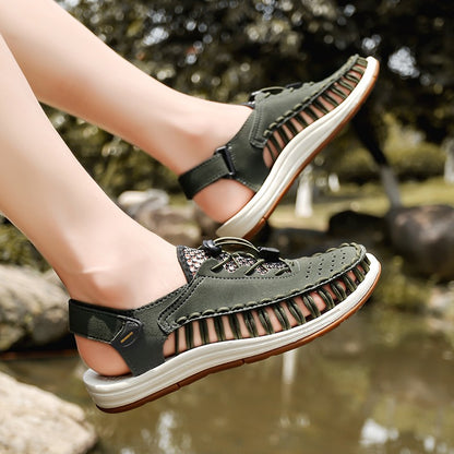 Summer New Sandals Fashion Handmade Weaving Casual Men Sandals Brand Designer Outdoor Walking Men's Shoes Summer Beach Shoes