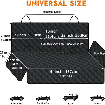 Capa de Assento de Carro para Cachorro Impermeável Transportador de Pet para Viagem Rede para Cães Pequenos Médios Grandes Tapete de Segurança para Banco Traseiro do Carro