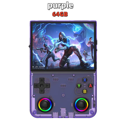 New R36 Ultra X Handheld Game Player WIFI 4.5 Inch IPS Screen Games Open Source Retro Video 64G/128G Memory