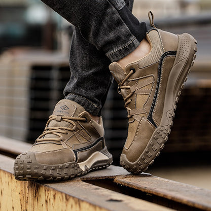 Men Safety Boots Indestructible Shoes Sneakers Steel Toe Protective Boots Anti-smash Anti-puncture Work Safety Shoes Anti-slip