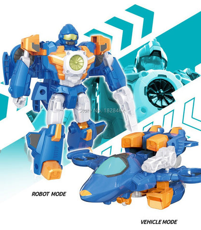 Mini Robô de Transformação Tobot Brinquedos Coreanos Desenhos Animados Irmãos Anime Tobot Deformação Carro Avião Brinquedos para Crianças Presente