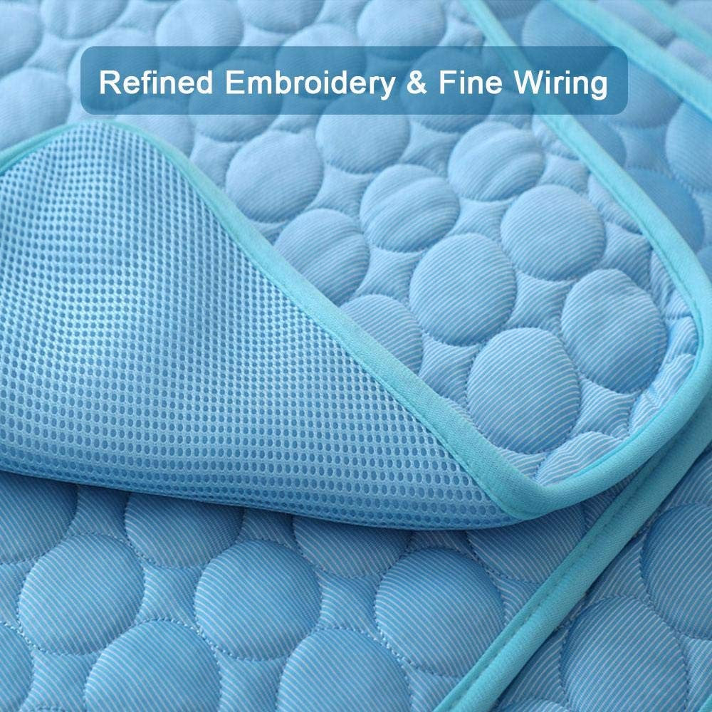5 tamanhos Tapete refrescante para colchão à prova de umidade de seda gelada legal Almofada refrescante para animais de estimação Colchonete para cães e gatos Cama fria para pequenos animais de verão