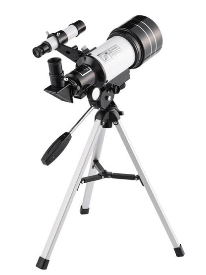 Telescópio Astronômico 30070 com Espelho Localizador Tripé Clipe de Telefone Alta Ampliação Entrada Usando Observação Astronômica de Estrelas
