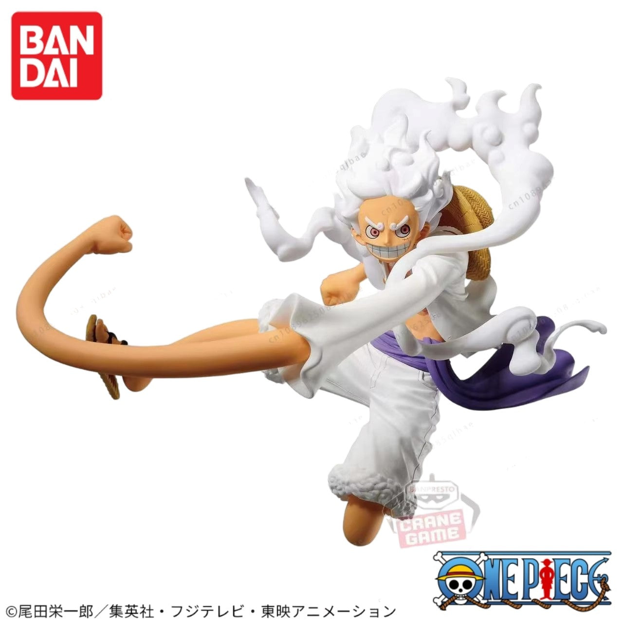Em estoque Bandai Original One Piece Banpresto Koa Artist Luffy King Gear 5 Anime Figures Modelo Decoração Brinquedo Ornamento Presente
