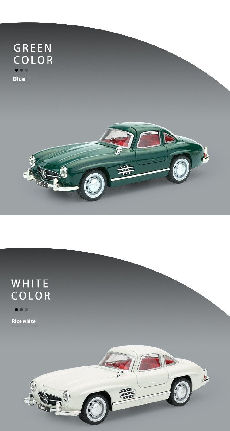 1:32 Mercedes Benz 300SL Classic Car Alloy Car Diecast Model Simulation Miniature Car Model Decorative Trendy Ornaments For Boy