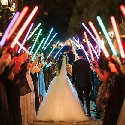 4-16Packs Light Up Sabers 7 Colors Expandable Light Swords Toys for Kid Adult Birthday Gifts Classroom Rewards Wedding Favors