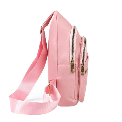 Adjustable Quilted Sling Backpack Outdoor Travel Bag For Men Women Casual Crossbody Small Sling Backpack Sling Bags