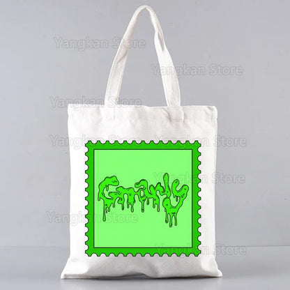 New Hot Top Fashion Bag KATSEYE Korean Shopping Bag Print Original Design White Unisex Fashion Travel Canvas Bags