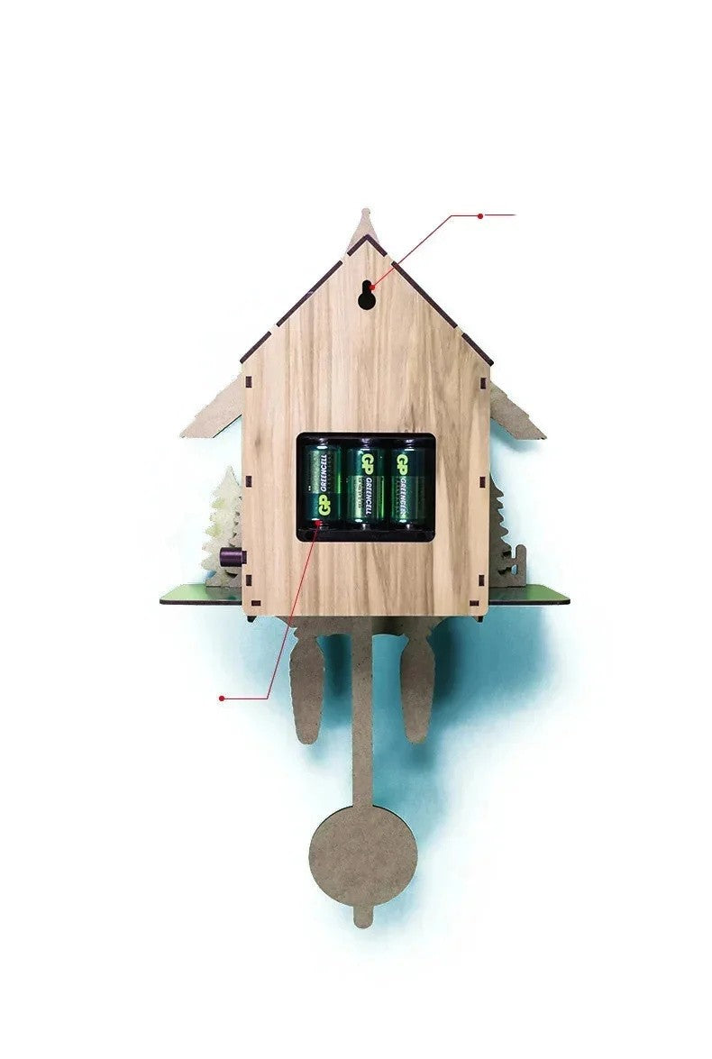 Wooden Hanging Wall Clock Bird Alarm Clock Cuckoo Clocks For Home Kid's Room Decoration Quartz Watch Decorative Home Decor