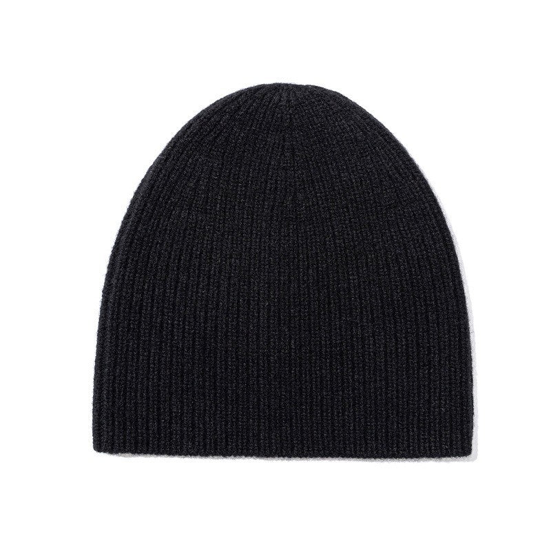 Pure Wool Beanies Stocking Caps Winter Women Men Knitted Bonnet Cap Hat Soild Colour Autumn Winter