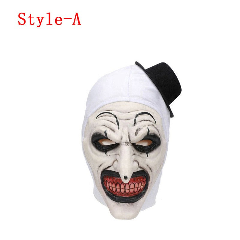 Cosplay Ghost Broken Soul Bloody Clown Scary Terrifier 3 Halloween Mask Funny Tooth Nose Full Face Head Cover Party Costume Prop