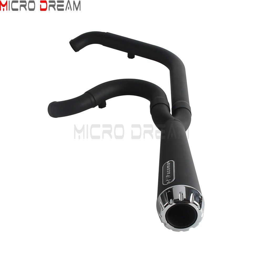 2-in-1 Stainless Steel Motorcycle Exhaust Muffler 1 3/4" to 2" Exhaust Pipes For Harley Low Rider ST Fat Bob FXFB FXFBS 2018-Up