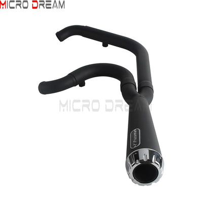 2-in-1 Stainless Steel Motorcycle Exhaust Muffler 1 3/4" to 2" Exhaust Pipes For Harley Low Rider ST Fat Bob FXFB FXFBS 2018-Up