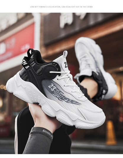 Man Increase the size Casual and fashionable shoes Anti-slip Wear-resistant Trend Sports shoes Lightweight Comfort Running shoes