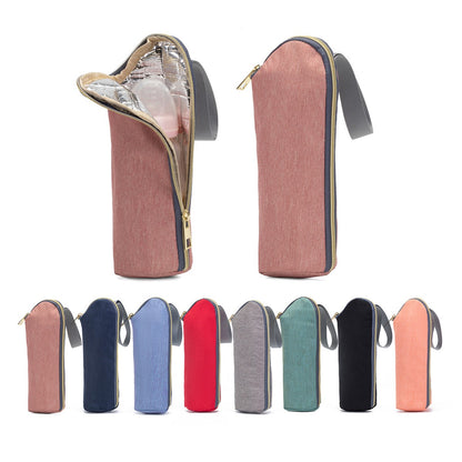 Baby Feeding Milk Bottle Warmer Insulation Bag Thermal Bag Baby Stroller Hanging Pouch Aluminum Mold Baby Bottle Holder Bag