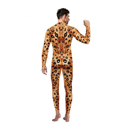 Halloween Animal Jumpsuit Snake Cosplay Costume Tiger Bodysuit Spandex Jumpsuit Party Carnival Stage Performance Dress Up