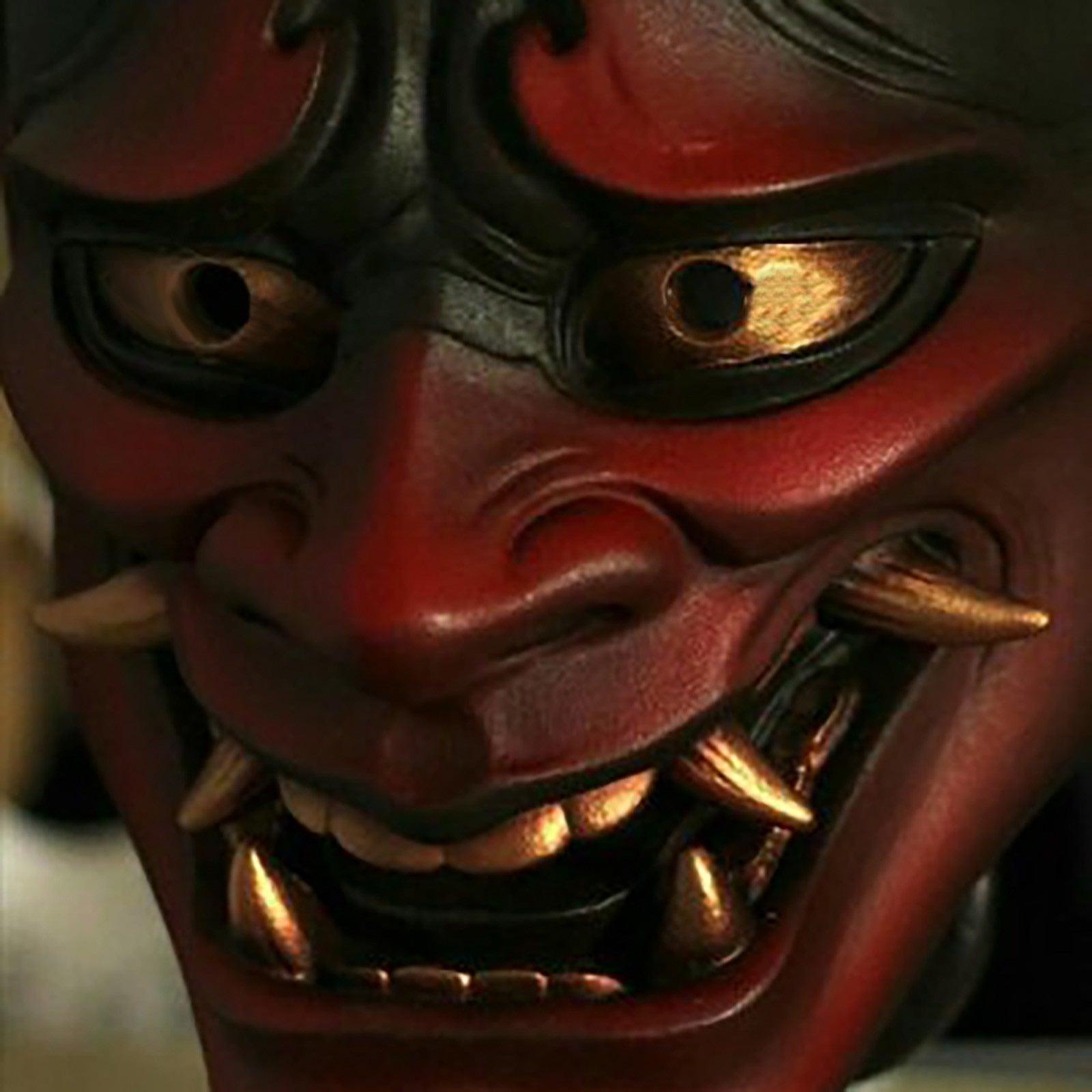 Halloween Prajna Mask Japanese Color Bonjour Noh Kabuki Demon Mask Hundred Ghosts Night Out Resin Ghost Samurai Props Party Mask
