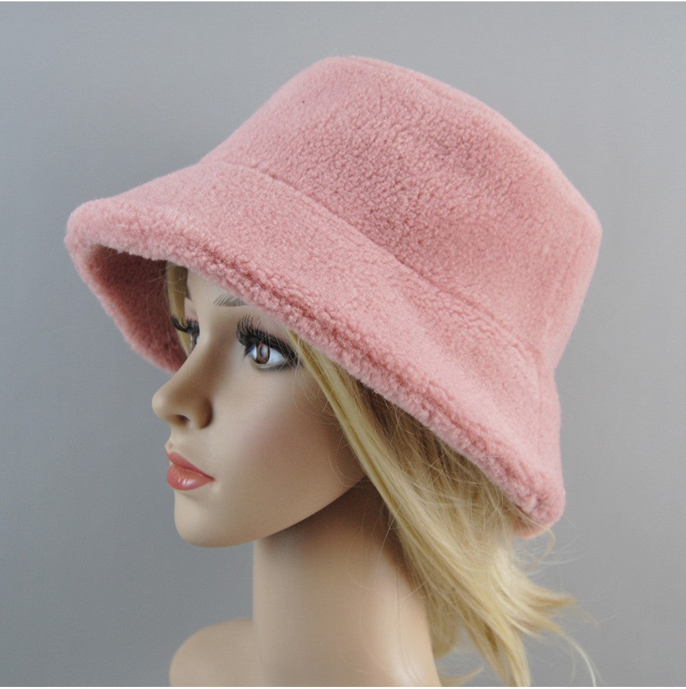 Chapéu de Pele de Carneiro Shearling Partículas Chapéus Femininos Inverno Quente Clássico Luxuoso Bonés de Alta Qualidade Chapéu Feminino Moda Novo Design Chapéu de Balde