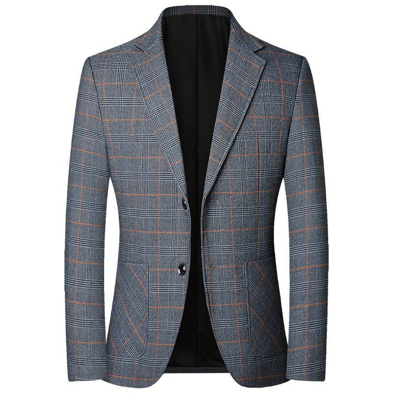 New Spring Men Formal Wear Plaid Blazers Jackets Man Business Casual Suits Coats Quality Male Slim Fit Blazers Jackets Coats 4XL