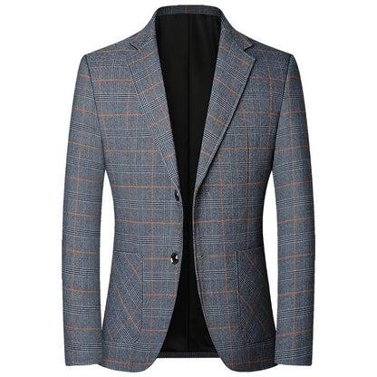 New Spring Men Formal Wear Plaid Blazers Jackets Man Business Casual Suits Coats Quality Male Slim Fit Blazers Jackets Coats 4XL