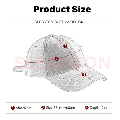 SLECKTON Custom Logo Embroidery Quick-Dry Baseball Cap for Summer Protection Breathable Waterproof Design DIY Picture Print
