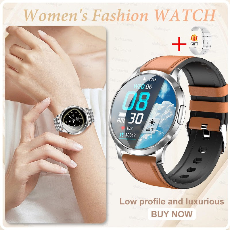 2026 New NFC Smart Watch Women 7.3mm Ultra-Thin 1.32" AMOLED HD Screen Sport Fitness Bluetooth call Luxury Smartwatch Women Gift