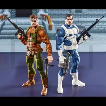 (24 Hours Shipping) ML Capcom Arcade Version Punisher Nick Fury Anime Model Toy Action Figure Toy Collection