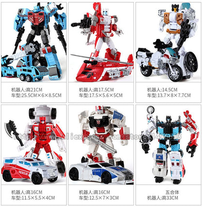 NOVO Chegou G1 KO Brinquedos de Transformação 5 EM 1 Boneco de Ação Clássico Dinossauro Robô Modelo Presente para Crianças