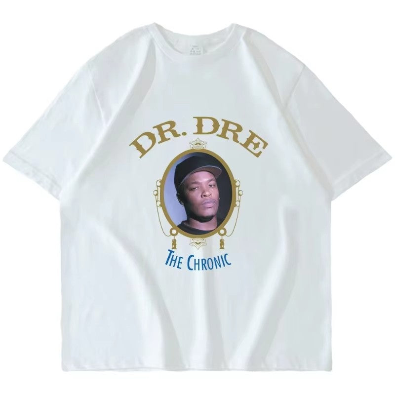 2025 Hot Sale Clothes Popular Dr Dre The Chronic T Shirt Cosplay Wear Streetwear Short Sleeve Tees Cotton Hip-pop T-shirt Men