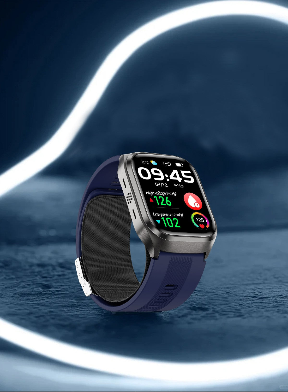 2025 Novo Smartwatch de Enfermagem de Grau Médico Air Bag para Homens, Gordura Sanguínea, ECG+PPG, Pressão Arterial, Transmissão, NFC, Chamada BT HD, Smartwatch de Saúde para Mulheres