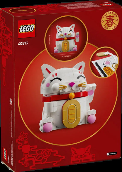 Lego Lucky Lucky Lucky Cat Blocos de Montar Ano Novo Modelos Decorativos de Tijolos Educação Brinquedos DIY Presentes Infantis