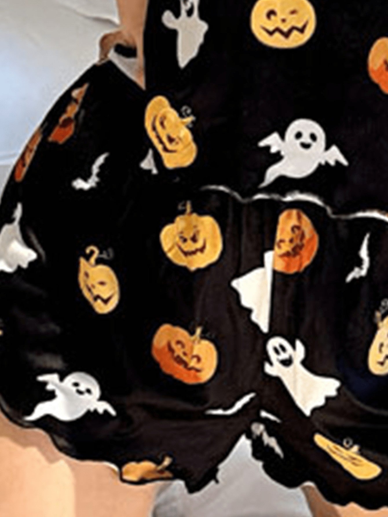 Halloween Pumpkin & Ghost Print Camisole Top And Shorts two piece sets