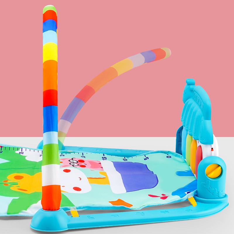 Musical Baby Activity Gym Rack Play Mat Kid Rug Puzzle Mat Carpet Piano Keyboard Infant Playmat Crawling Game Pad Baby Toy Gift