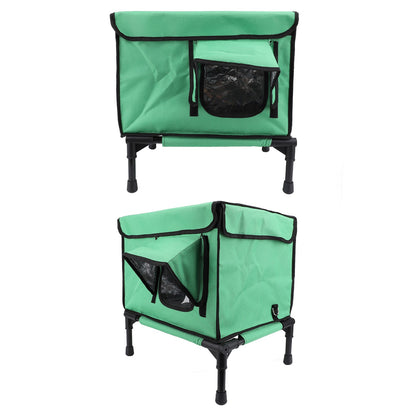 Casa Aquecida Para Gatos Elevada, Casa Aquecida À Prova de Intempéries e Isolada Para Abrigo de Gatos e Cães Ao Ar Livre