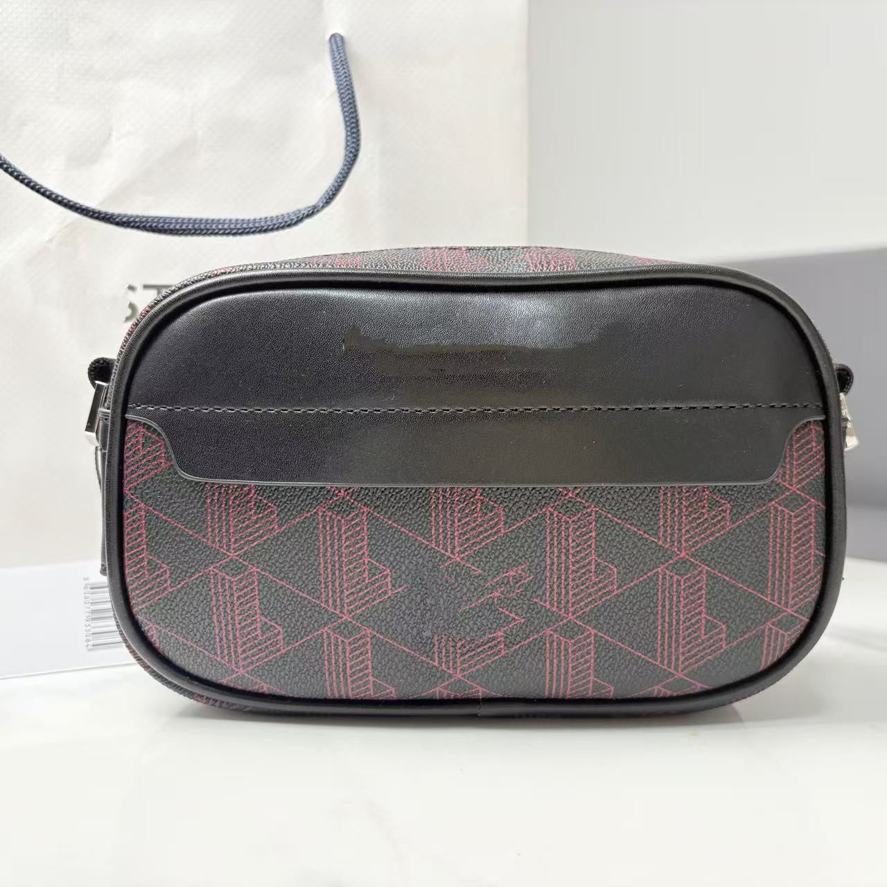 2025 new retro printed men's shoulder bag, casual and fashionable crossbody bag, horizontal version trendy men's crossbody bag