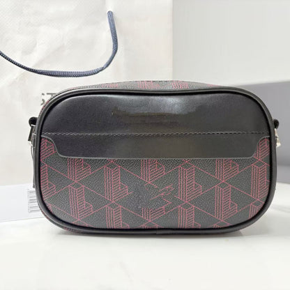 2025 new retro printed men's shoulder bag, casual and fashionable crossbody bag, horizontal version trendy men's crossbody bag