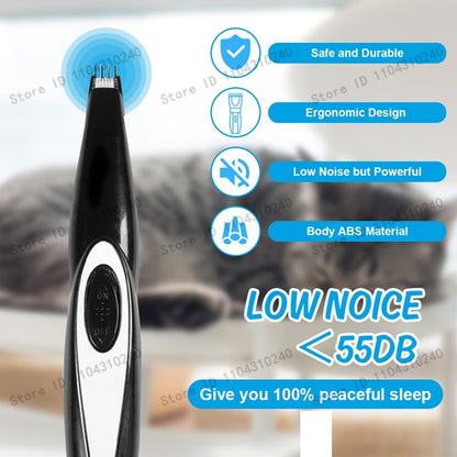 Máquina de Tosa Elétrica para Cães, Kit de Cuidados para Animais de Estimação Recarregável, Aparador de Pelos para Gatos, Cortador de Pelos, Removedor Silencioso, Máquina de Lixar Unhas