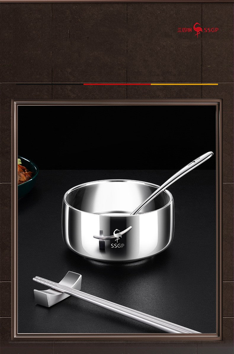 LFGB Certificate 316L Stainless Steel Bowl Heat Insulating Warm Keeping 380ml 526ml Food Container Safe Baby Children Dinnerware