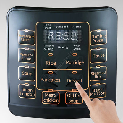Panela de Pressão Elétrica 6L? Multicook 6 em 1 Panela de Pressão Panela de Cozedura Lenta Saltear Cozinhar a Vapor?