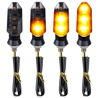 Luzes de Seta LED Mini Moto 8mm Lâmpada Indicadora de Moto 12V Acessórios de Lâmpada de Seta Intermitente Âmbar