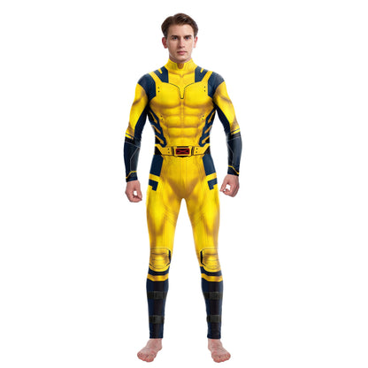 super-héros hommes film Deadpool Wolverine Cosplay Costumes Hallloween combinaison Performance fête Zentai body