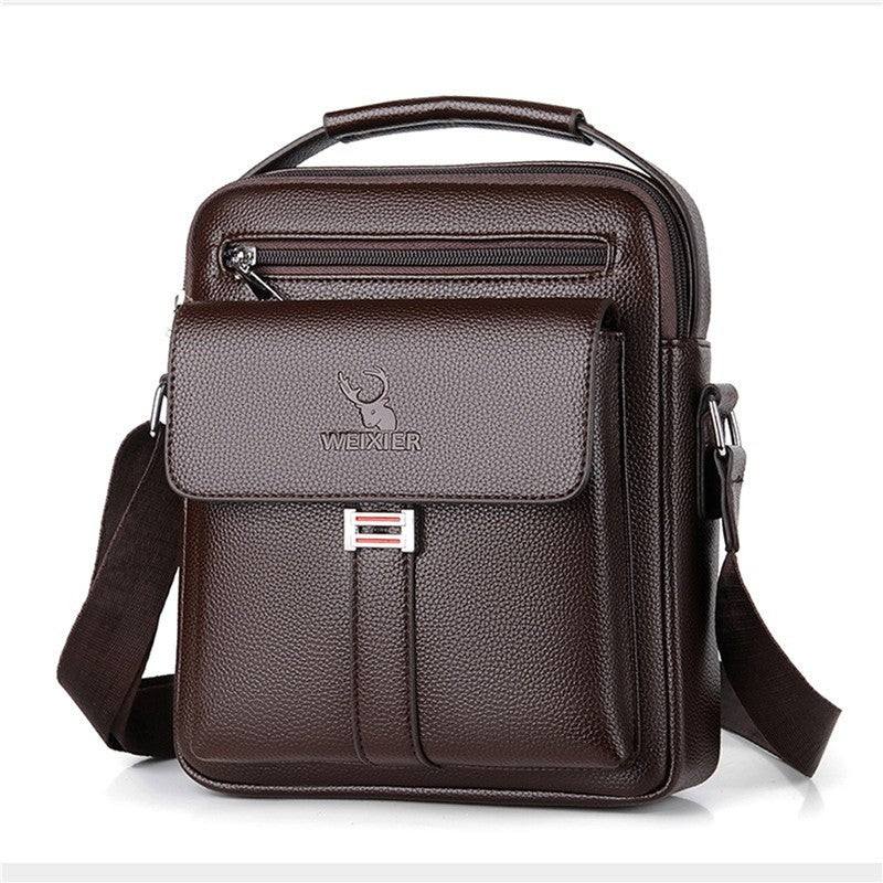 High Quality Men Shoulder Bag Men PU Leather Flaps Men's Crossbody Bags Business Flap Male Solid Messenger Bag Travel Bag