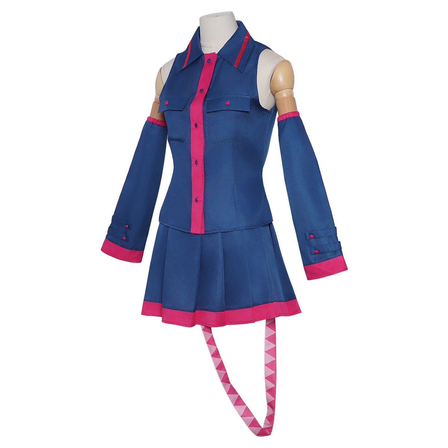Anime Kasane Teto Cosplay Fashion Uniform Costume Wig Vtuber Teto Blue Dress Suit For Women Halloween Party Formula Uniform Sui